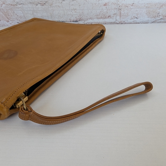 Coach New York 70s slim clutch or document portfolio in British Tan leather - Picture 10 of 11